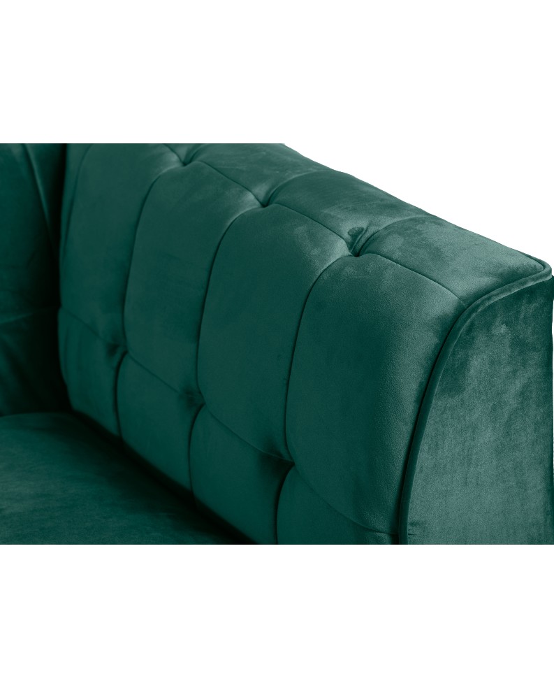 Tobian 3 Seater Sofa (Forest Green Velvet) | Orienta