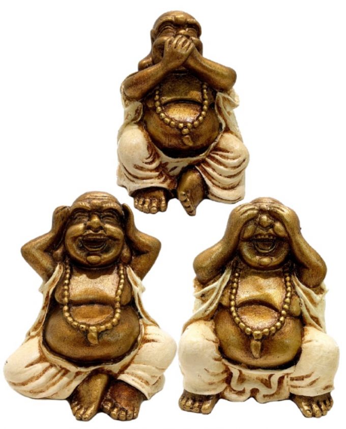 Fat Happy Sitting Buddha One Set (DK-04)