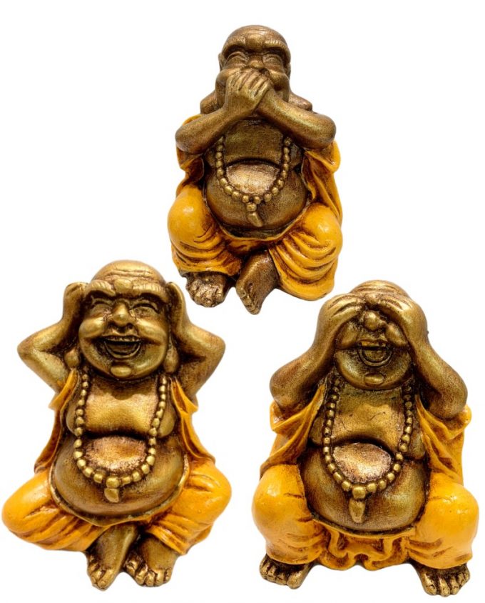 Fat Happy Sitting Buddha One Set (DK-04)