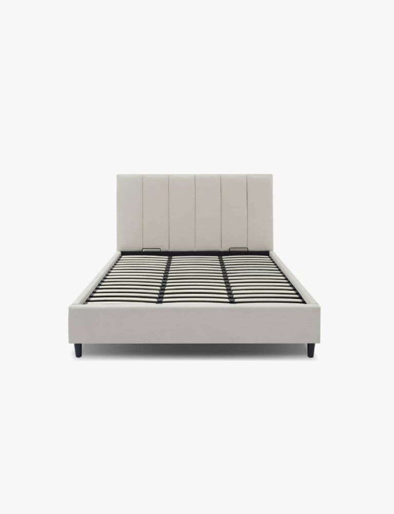 Elodie Storage Bed - Cream