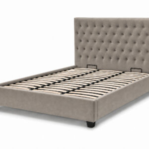 Mara Bed Lancome 60N Grey 160x200 Angled Closed hires