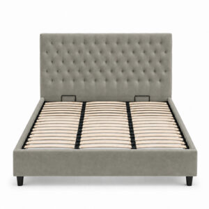 Mara Bed Lancome 60N Grey 160x200 Front hires