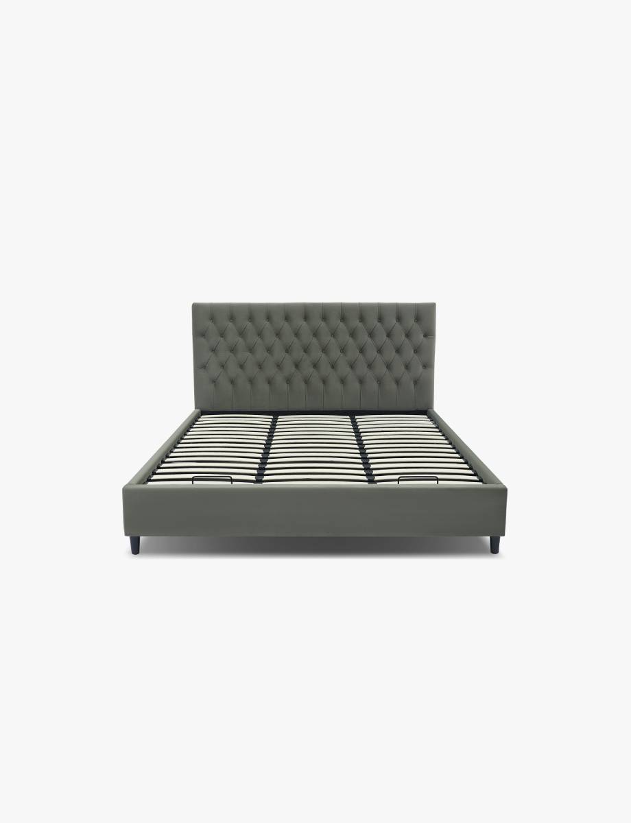 Mara Storage Bed - Pewter