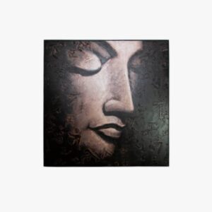 Brown Buddha Face Painting