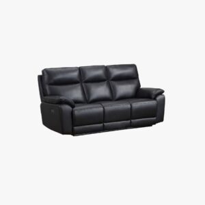 Cortona 3 Seater Electric Recliner - Black