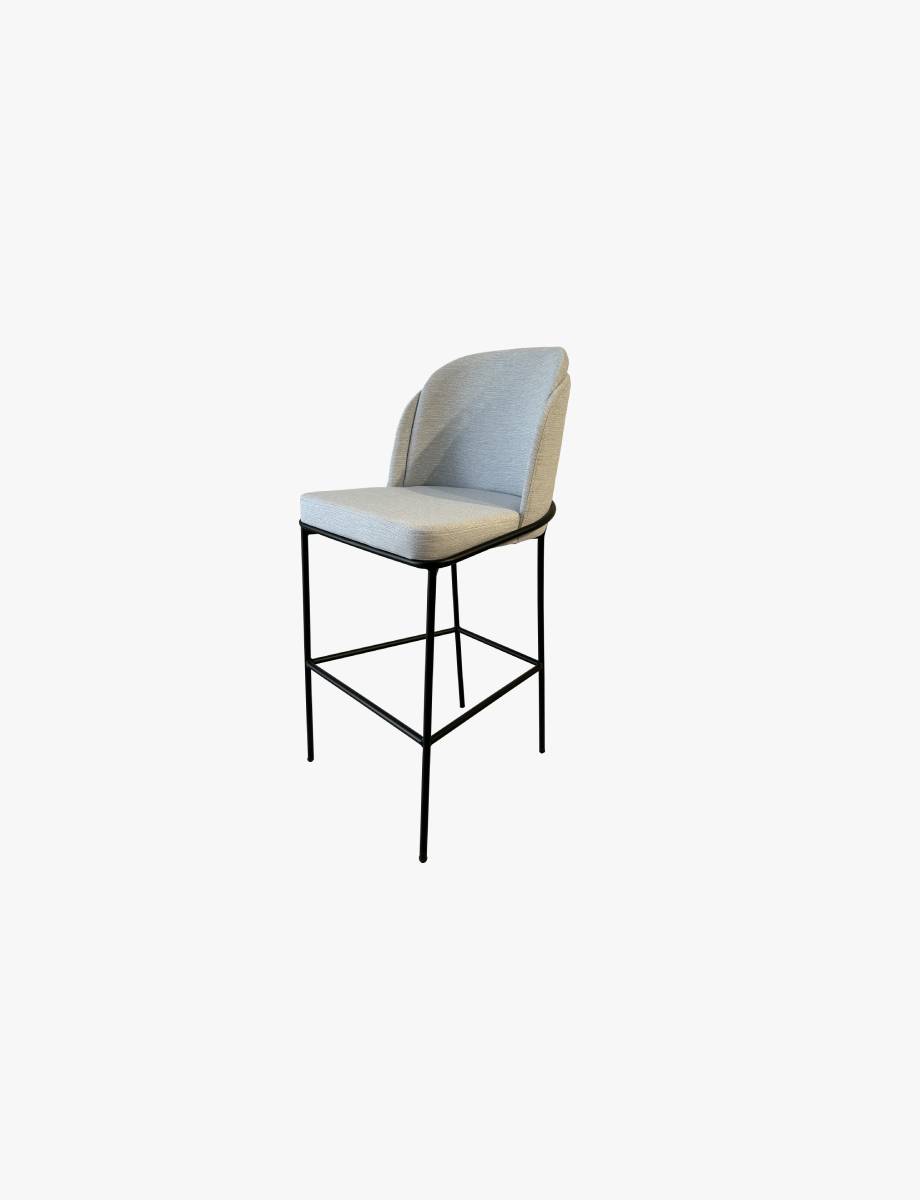 Erstein Light Grey Barstool 1