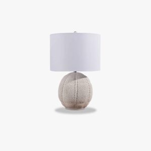 Fossil Table Lamp - White