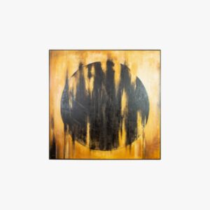 Burning Black Moon Painting