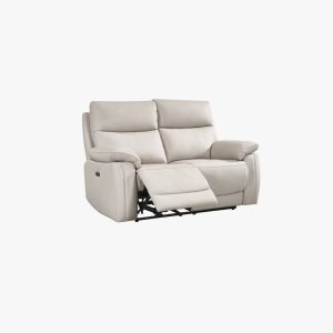 Siena 2 Seater Electric Recliner - Light Grey