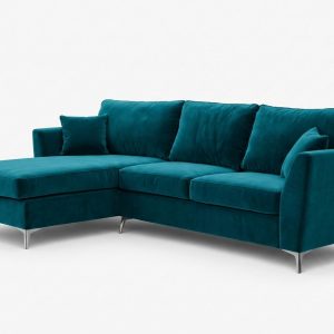 Guarda corner sofa turquoise angle