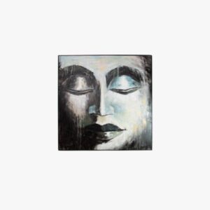 Silver Face Big Eyelids / Lips Painting