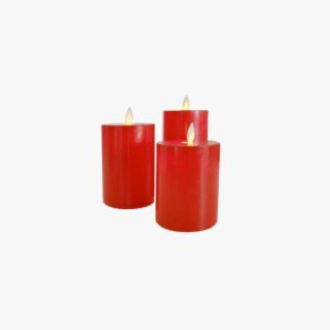 Led Wax Candle Light - Red