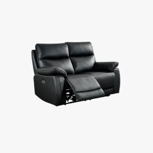 Siena 2 Seater Electric Recliner - Black