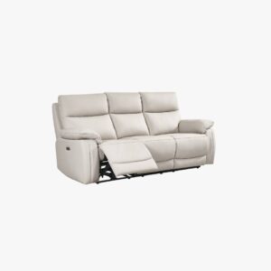 Siena 3 Seater Electric Recliner - Light Grey