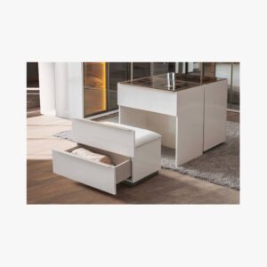 Noble Dresser with Pouf