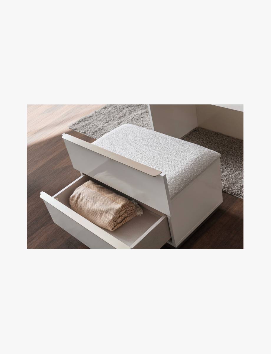 Noble Dresser with Pouf 2 Noble Dresser with Pouf