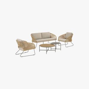 Novella Settee Set - Beige