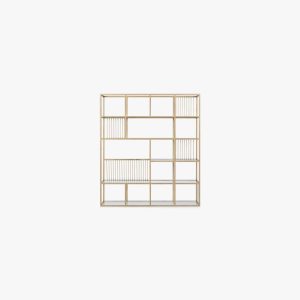 Los Angales Patina Gold 120 Cm Bookshelf