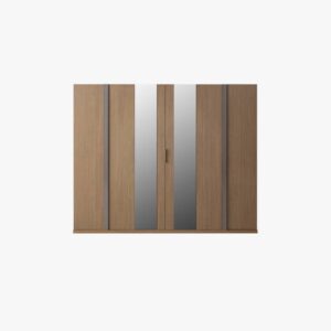 Wood 6 Door Wardrobe