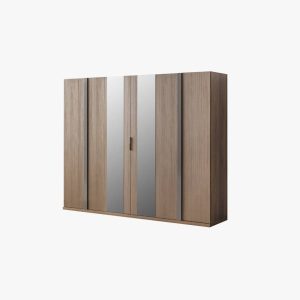 Wood 6 Door Wardrobe