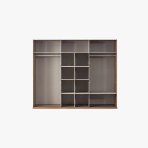 Wood 6 Door Wardrobe