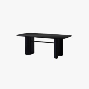 Zenith Black Glass Dining Table