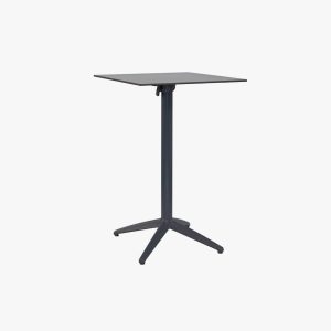 Cafe High Folding Table Charcoal Grey