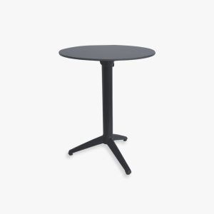 Round Folding Table Charcoal Grey