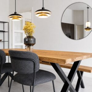 Jersey round black 3 dining lifestyle hires
