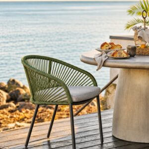 Novella chair green 6 lifestyle hires