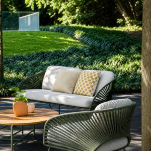 Novella settee green 10 lifestyle hires
