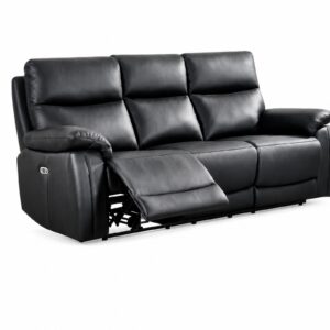 Siena black 3 seater
