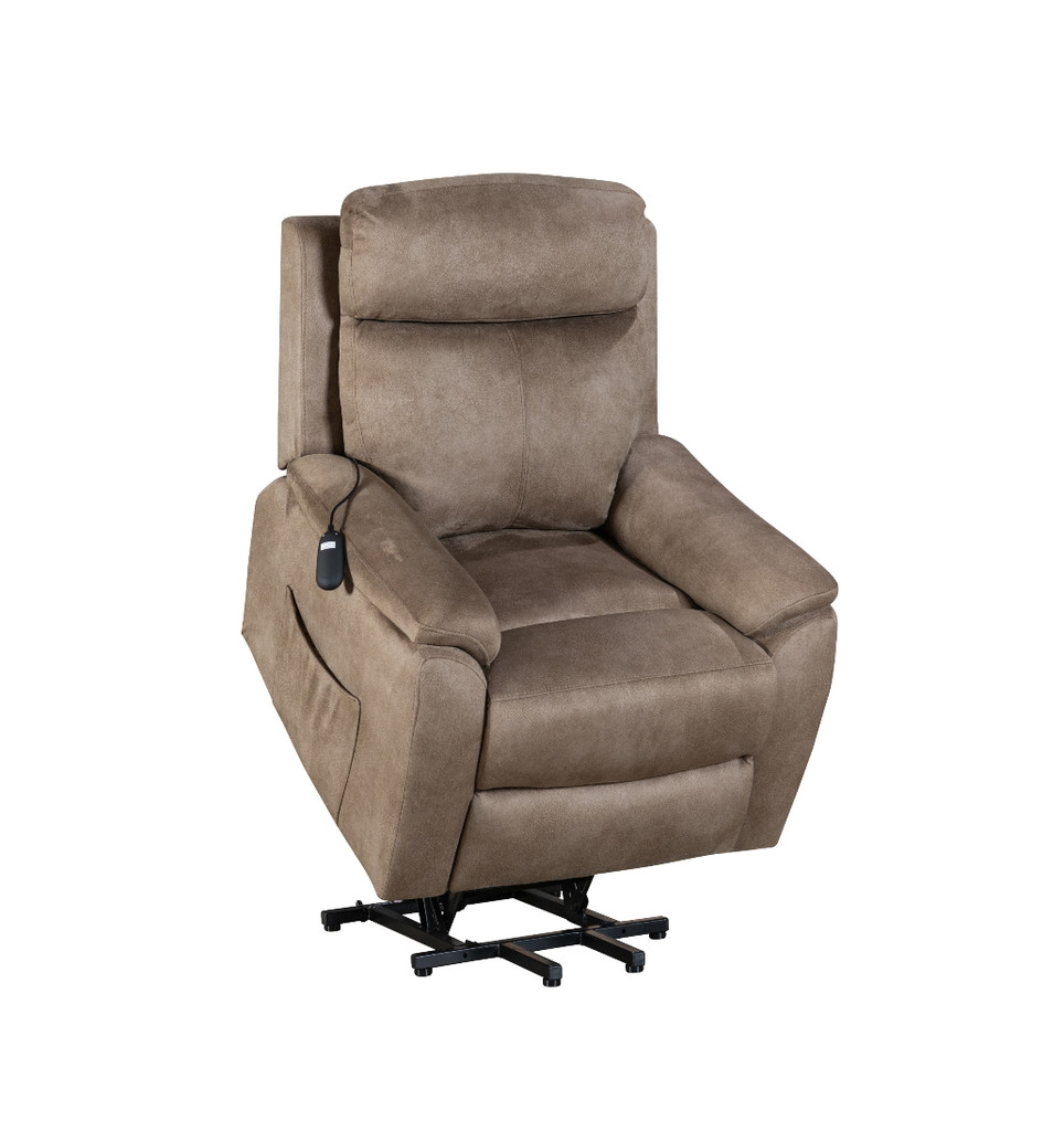 viffe-lift-up-armchair-brown Viffe lift up armchair brown