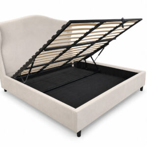 Aida Bed Stone 160x200 Angled Open hires