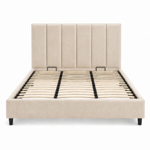 Elodie Bed Cream 160x200 Front hires