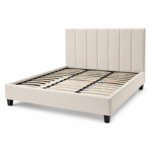 Elodie Bed Cream 180x200 Angled Closed hires
