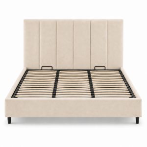 Elodie Bed Cream 180x200 Front hires