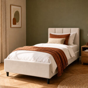Elodie Bed Cream 90x200 Bedroom Lifestyle short hb hires