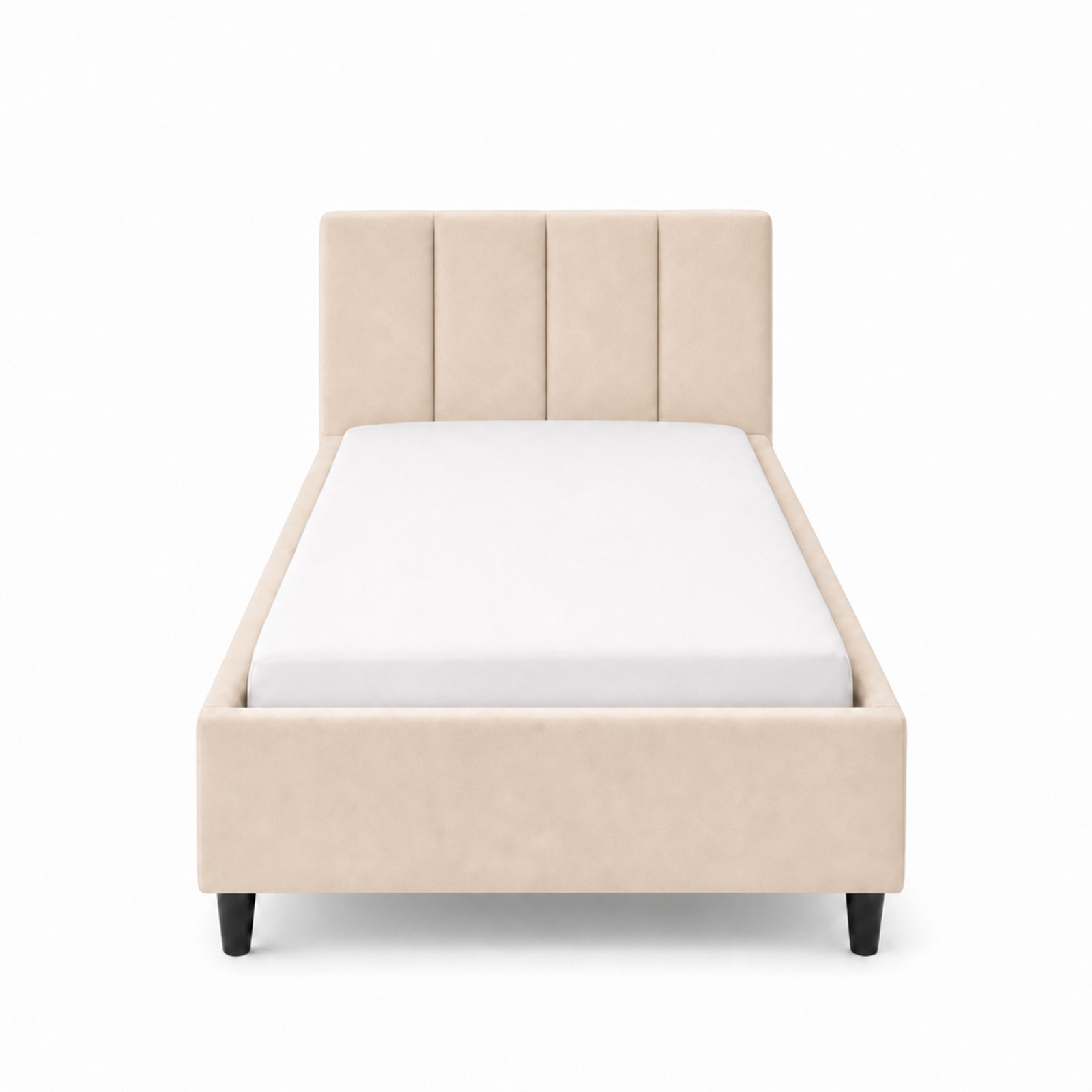 Elodie Bed Cream 90x200 Front Mattress matched hires