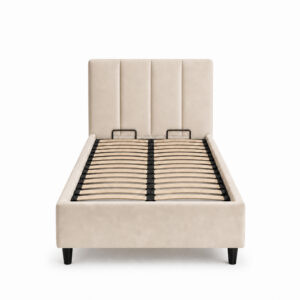 Elodie Bed Cream 90x200 Front short hb hires