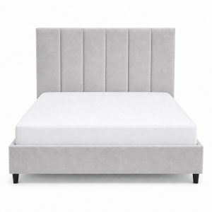 Elodie Bed Grey 180x200 Front Mattress hires