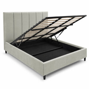 Elodie Bed Sage 160x200 Angled Open hires