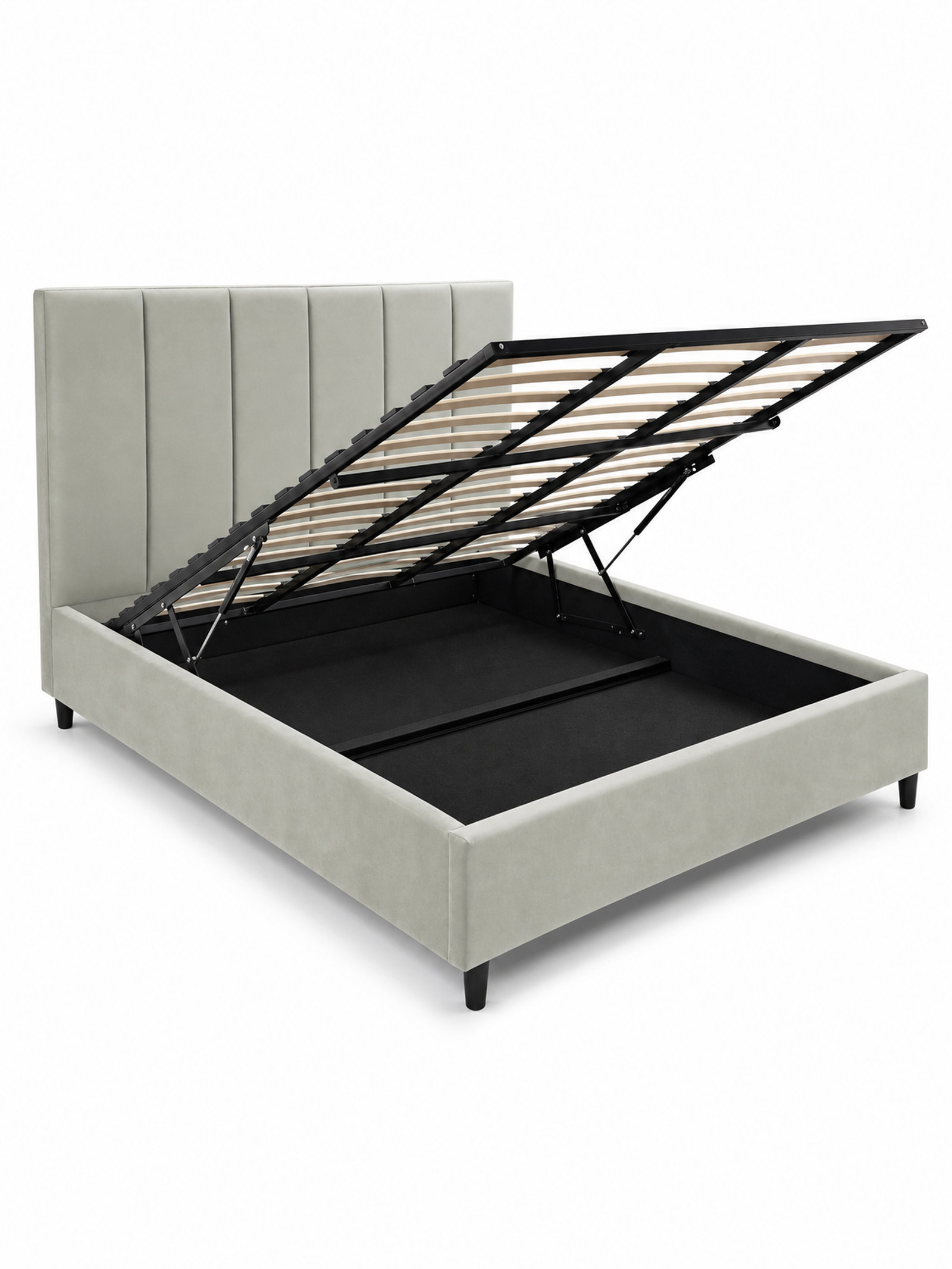 Elodie-Bed-Sage-160×200-Angled-Open-hires Elodie Bed Sage 160x200 Angled Open hires