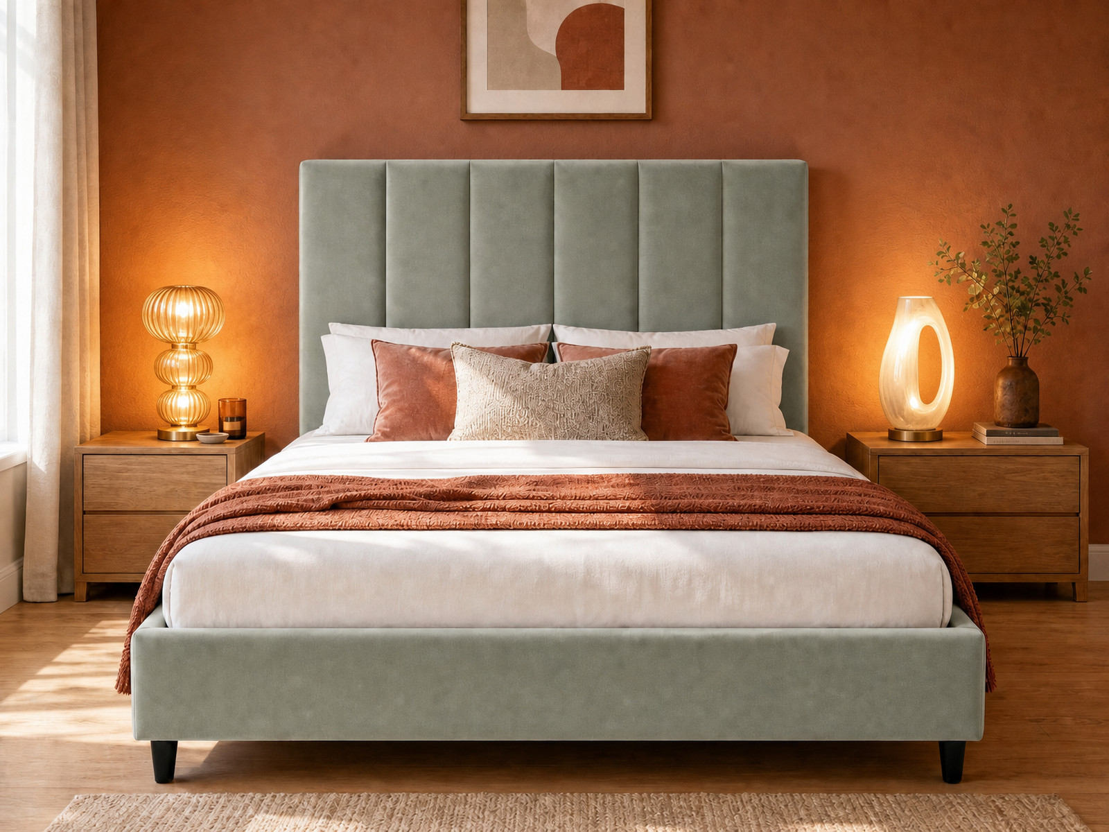 Elodie-Bed-Sage-160×200-Bedroom-Lifestyle-hires Elodie Bed Sage 160x200 Bedroom Lifestyle hires