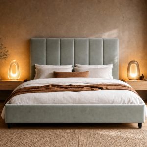 Elodie Bed Sage 180x200 Bedroom Lifestyle hires