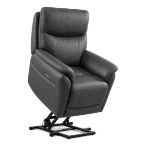 LITO Power Lift Armchair Dark Grey Elevated padded white bg