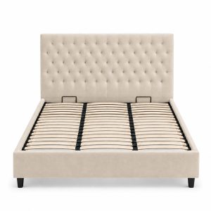 Mara Bed Cream 160x200 Front hires