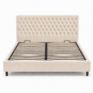 Mara Bed Cream 180x200 Front hires