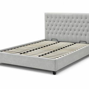 Mara Bed Grey 180x200 Angled Closed hires