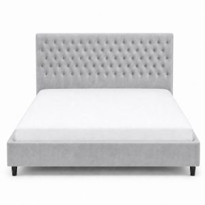 Mara Bed Grey 180x200 Front Mattress hires